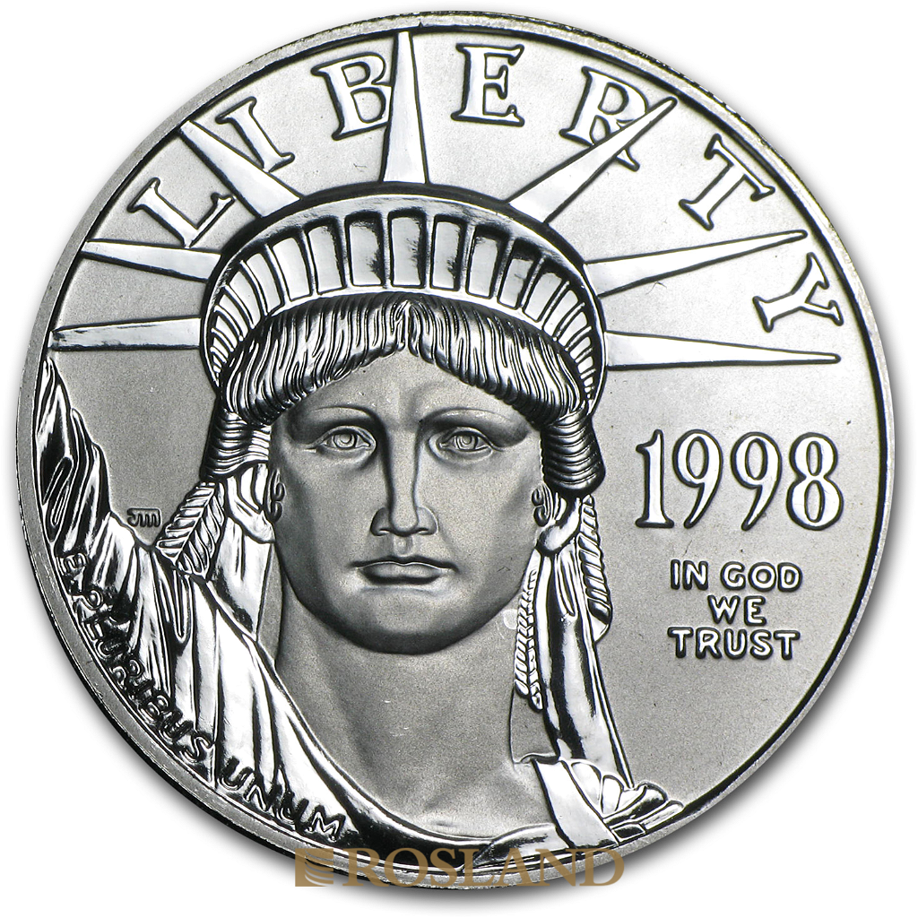 1 Unze Platinmünze American Eagle 1998