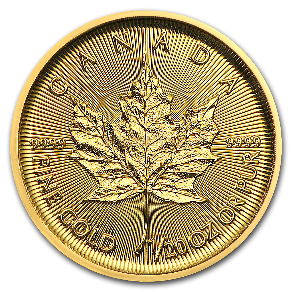 1/20 Unze Goldmünze Kanada Maple Leaf 2018