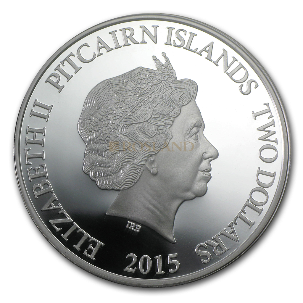 1 Unze Silbermünze Niue Lunar Jahr der Ziege 2015 PP (Vergoldet, Box, Zertifikat)