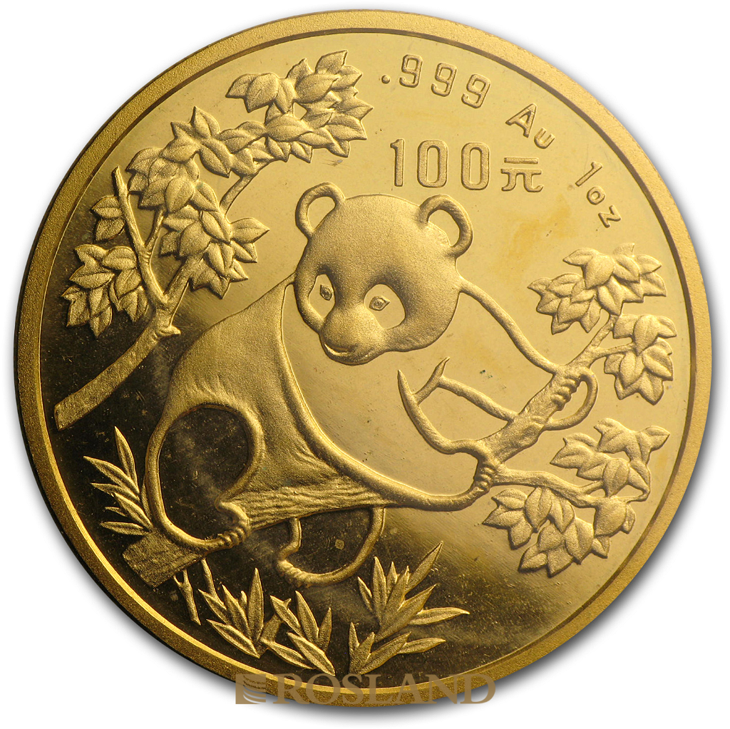 1 Unze Goldmünze China Panda 1992
