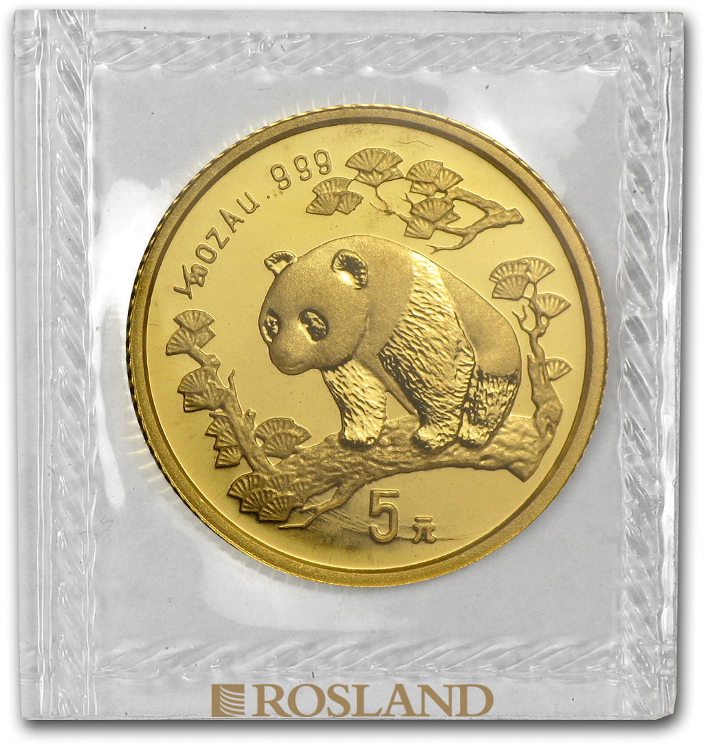 1/20 Unze Goldmünze China Panda 1997 (Großer Jahrgang)