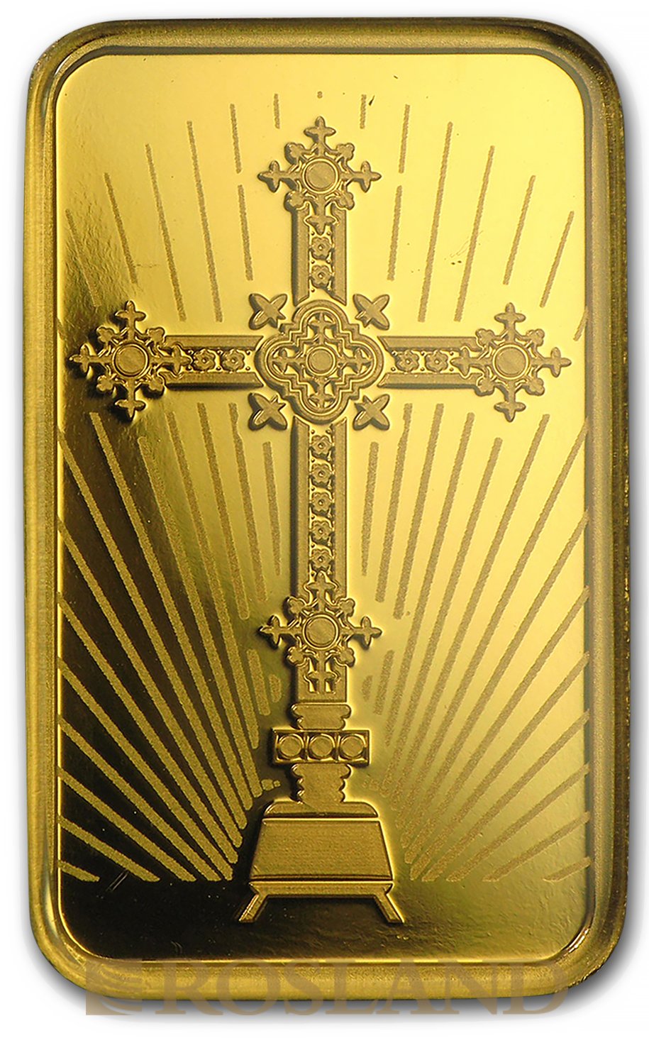 10 Gramm Goldbarren PAMP Religion - Römisches Kreuz