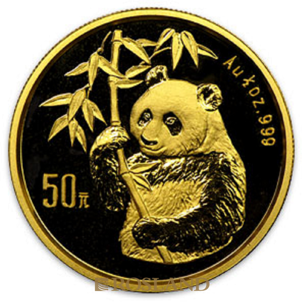 1/2 Unze Goldmünze China Panda 1995