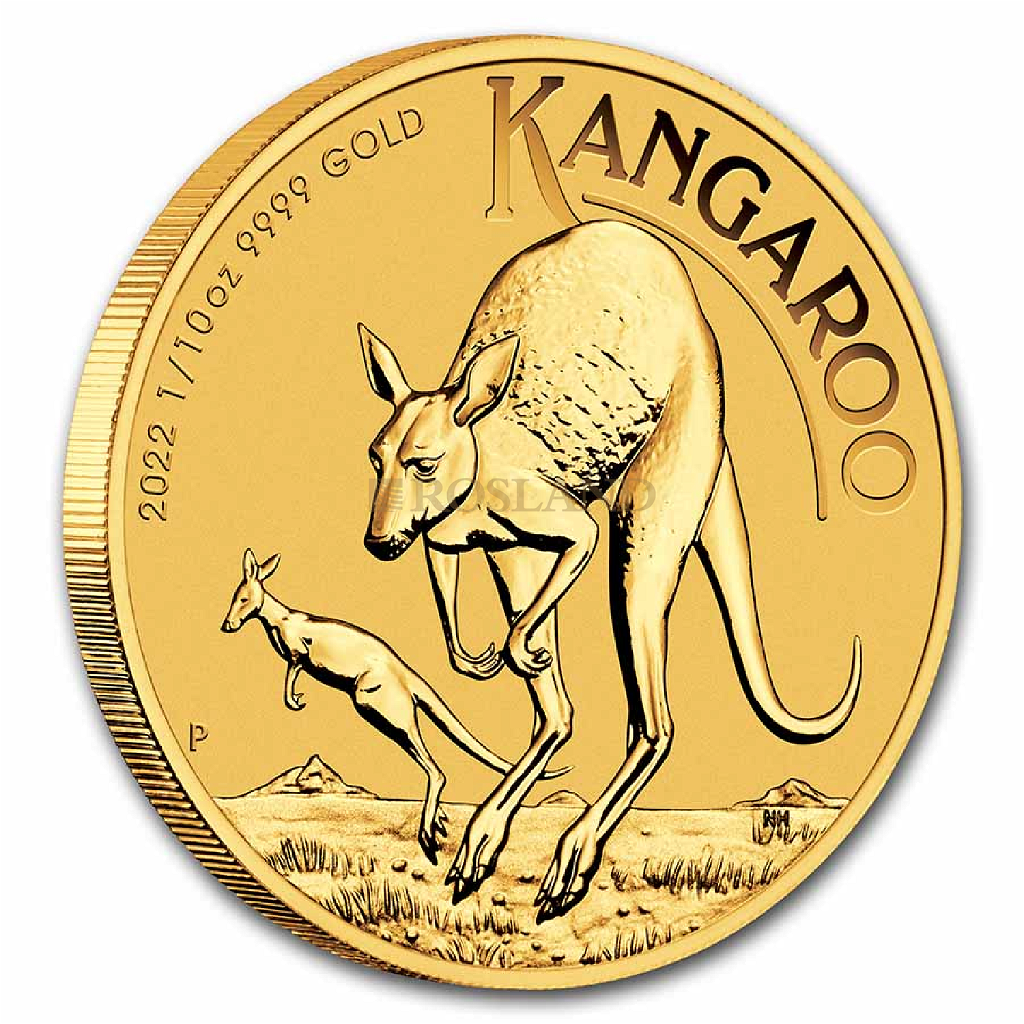1/10 Unze Goldmünze Australien Känguru 2022