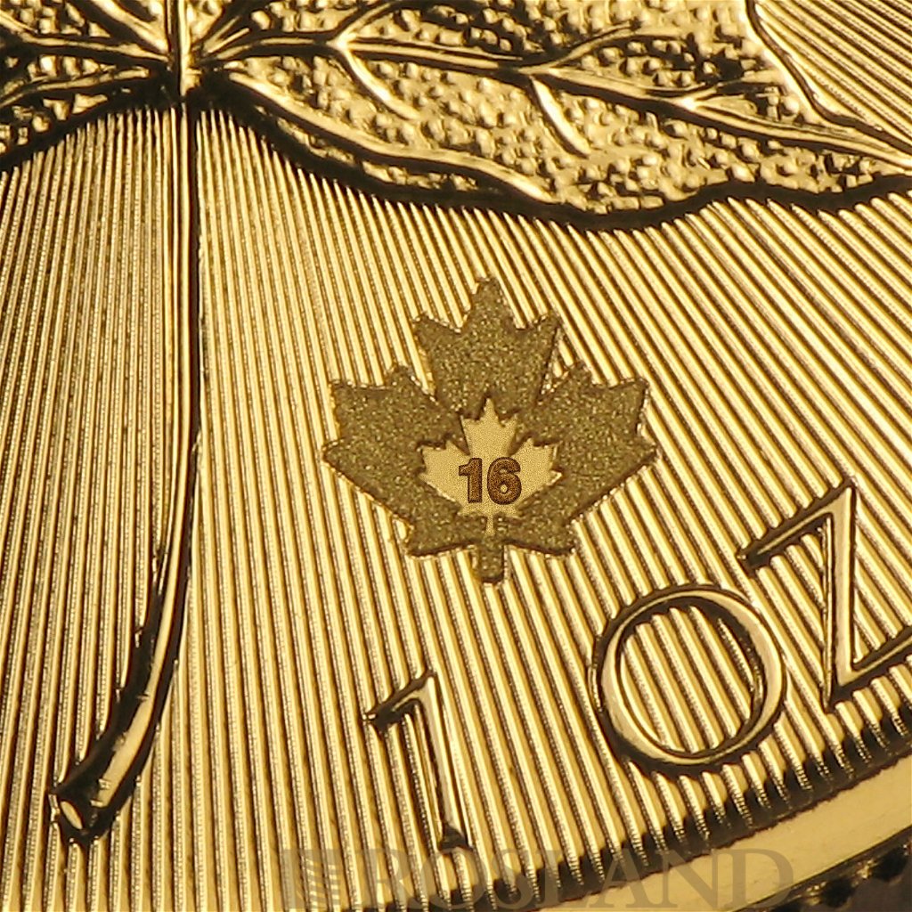 1 Unze Goldmünze Kanada Maple Leaf 2016