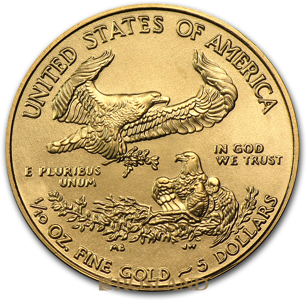 1/10 Unze Goldmünze American Eagle 2012