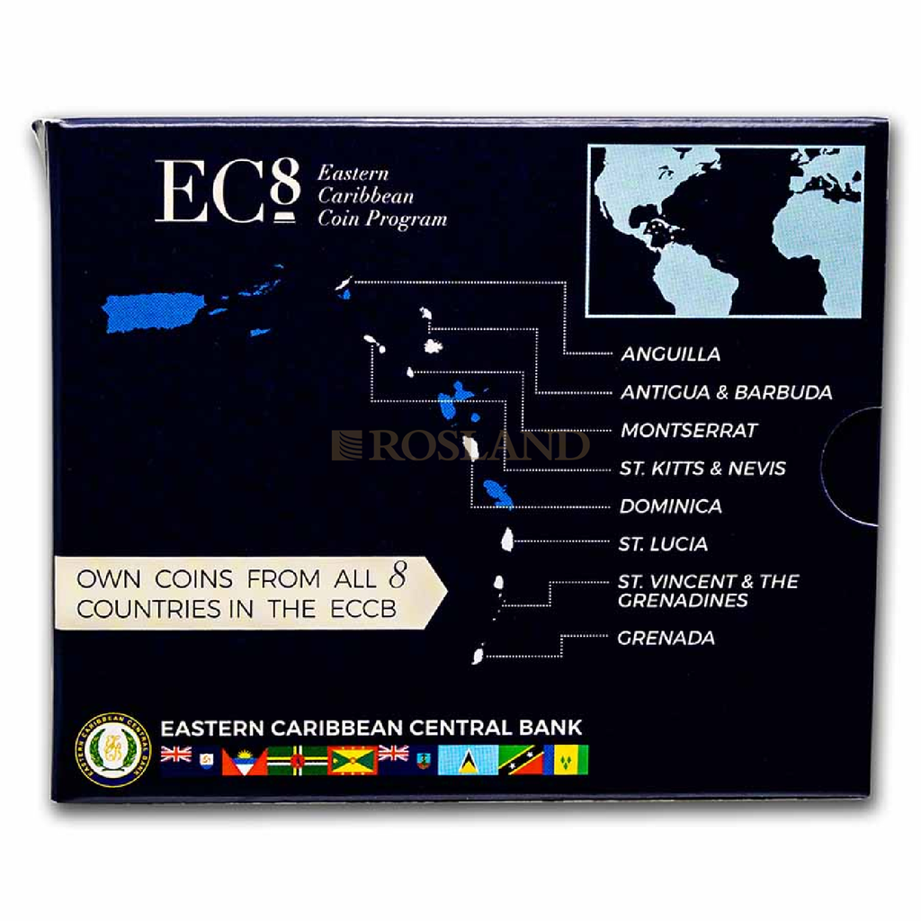 1 Unze Silbermünze EC8 Antigua & Barbuda Frigatebird 2021 PP (Koloriert, Box)