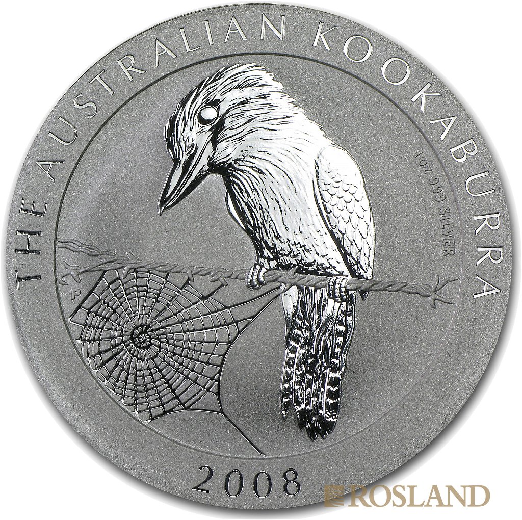 1 Unze Silbermünze Kookaburra 2008