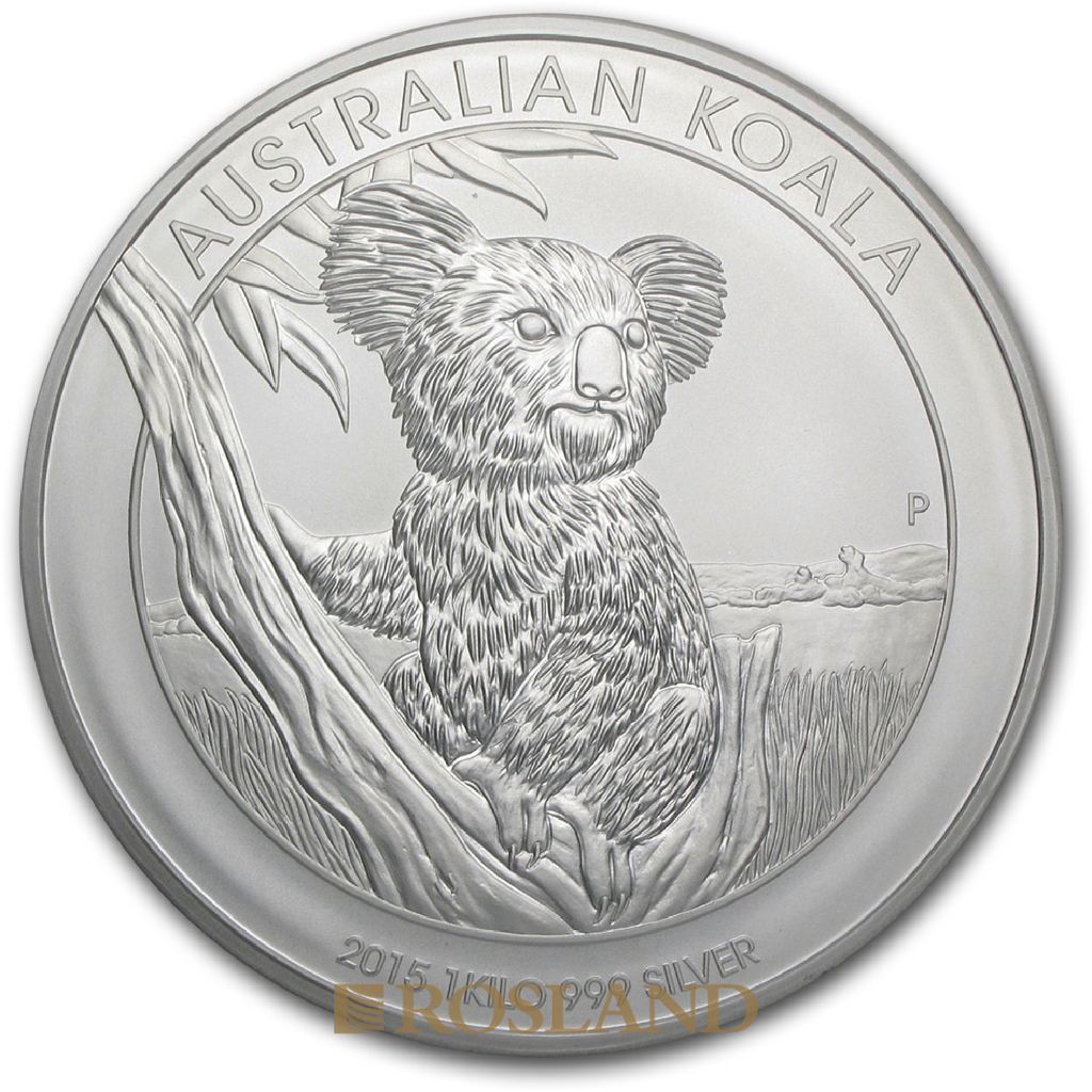 1 Kilogramm Silbermünze Koala 2015