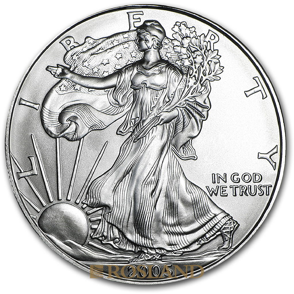 1 Unze Silbermünze American Eagle 2005