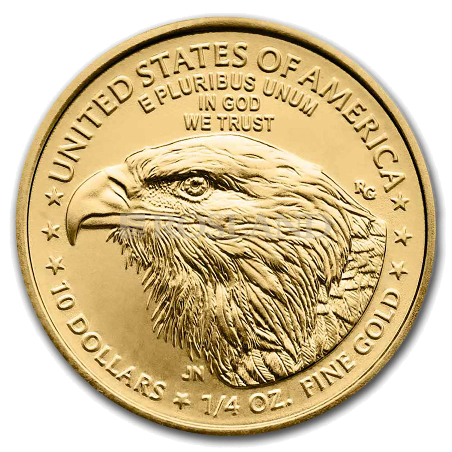 1/4 Unze Goldmünze American Eagle 2025 PCGS MS-69 First Strike