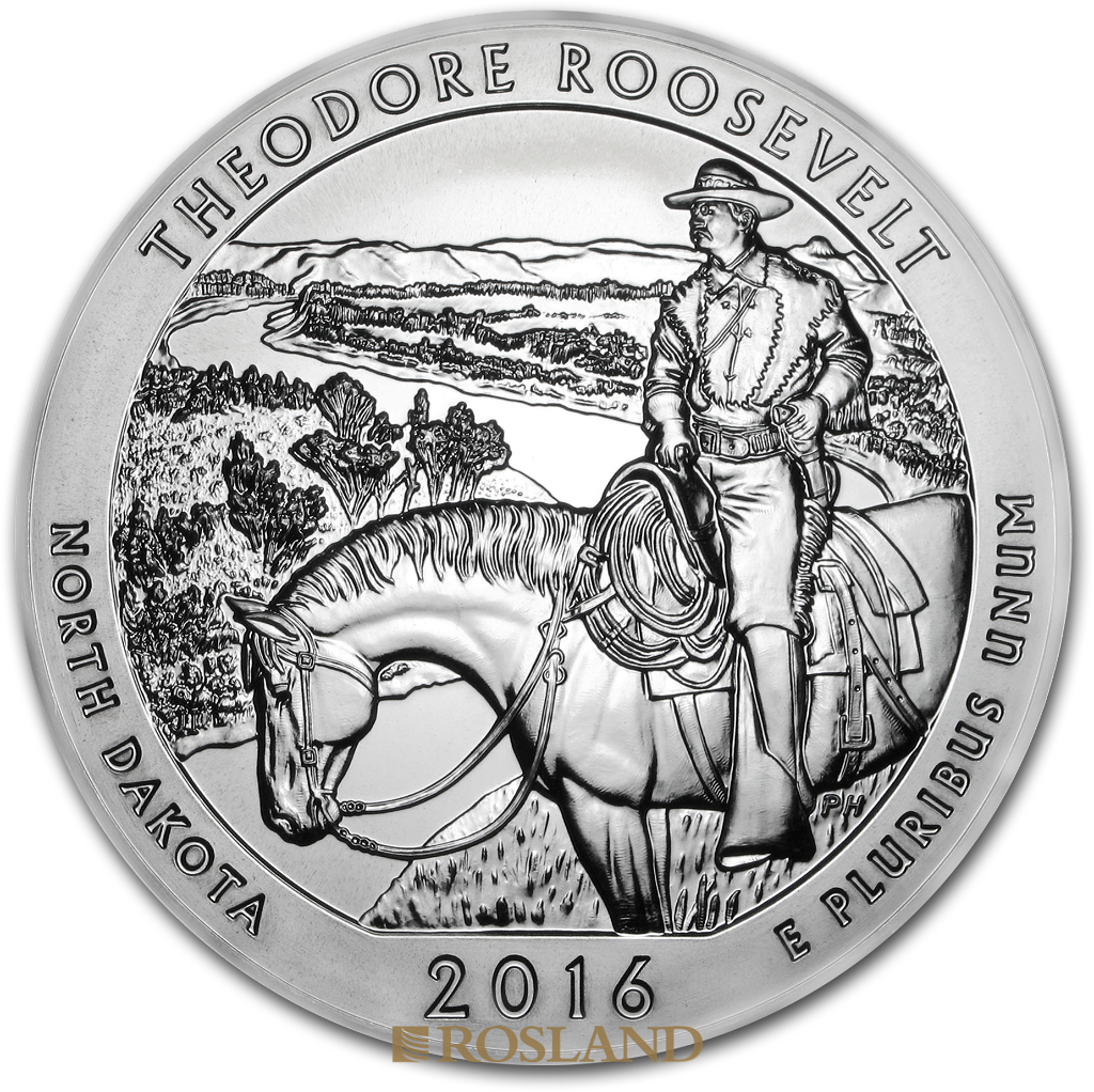 5 Unzen Silbermünze ATB Theodore Roosevelt National Park 2016