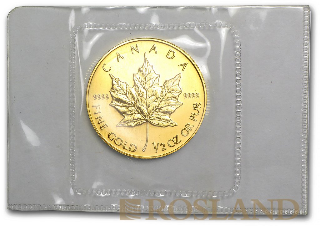 1/2 Unze Goldmünze Kanada Maple Leaf 1998