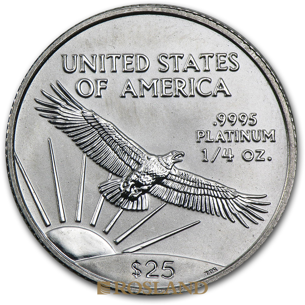 1/4 Unze Platinmünze American Eagle 1998