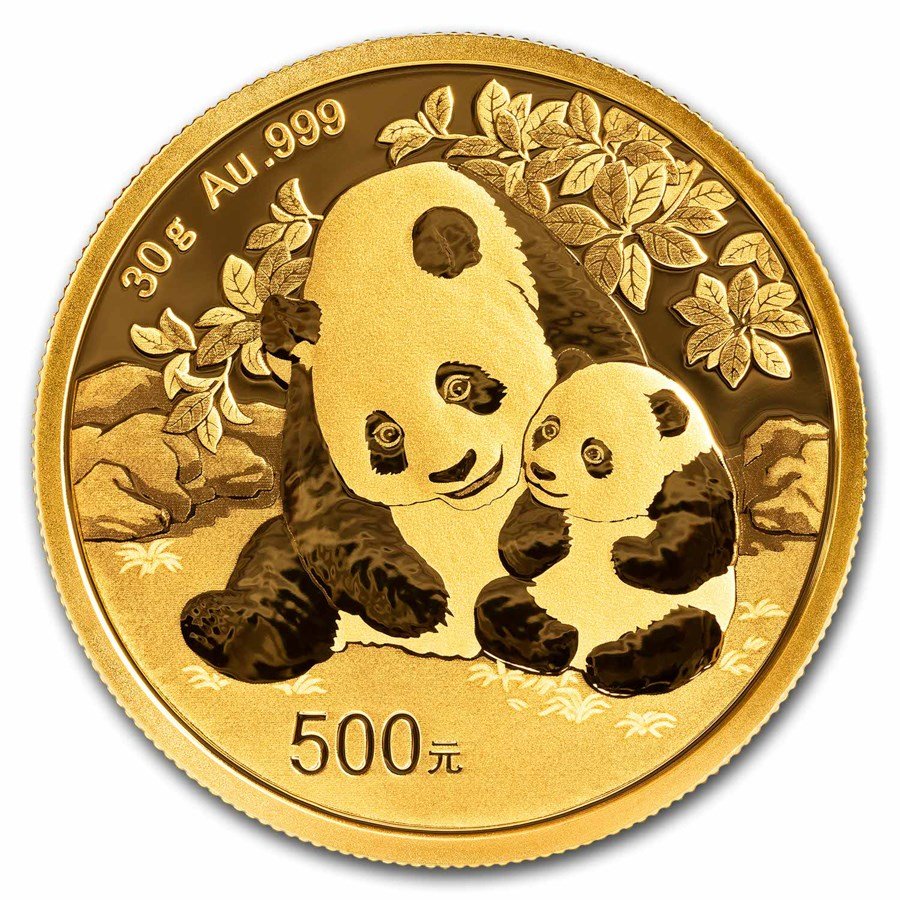 30 Gramm Goldmünze China Panda 2024