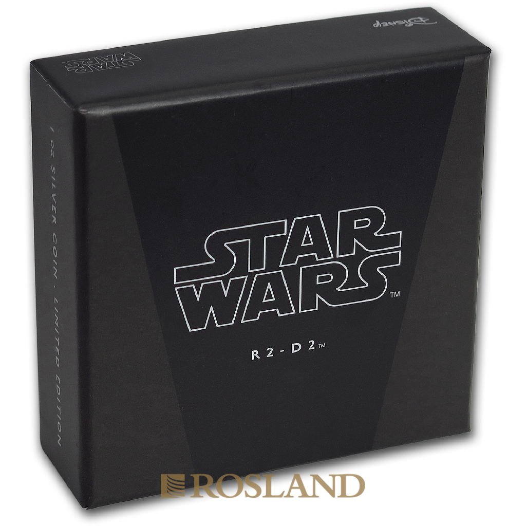 1 Unze Silbermünze Star Wars™ R2-D2 2016 PP (Box, Zertifikat)