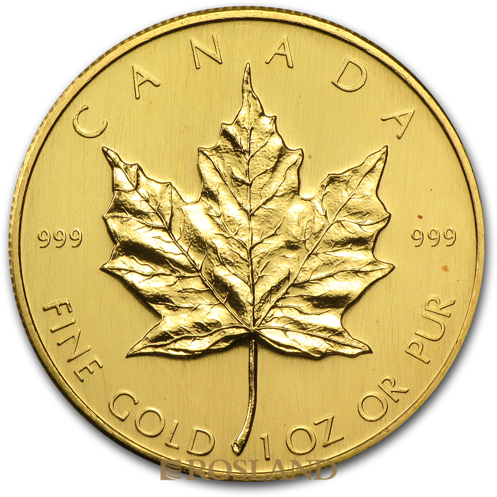 1 Unze Goldmünze Kanada Maple Leaf 1980