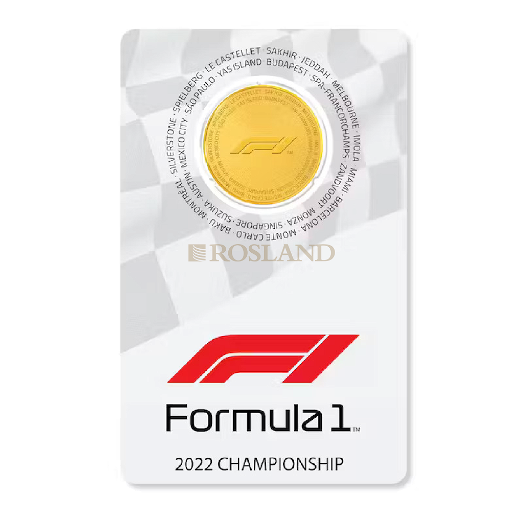 1/4 Unze Goldmünze Formel 1® Championship 2022 PP (Box, Zertifikat)