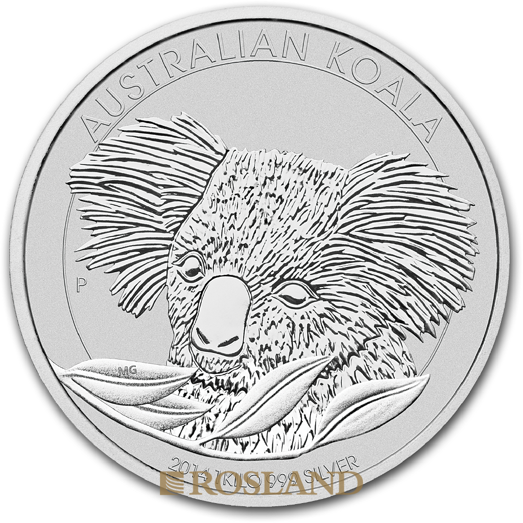 1 Kilogramm Silbermünze Koala 2014