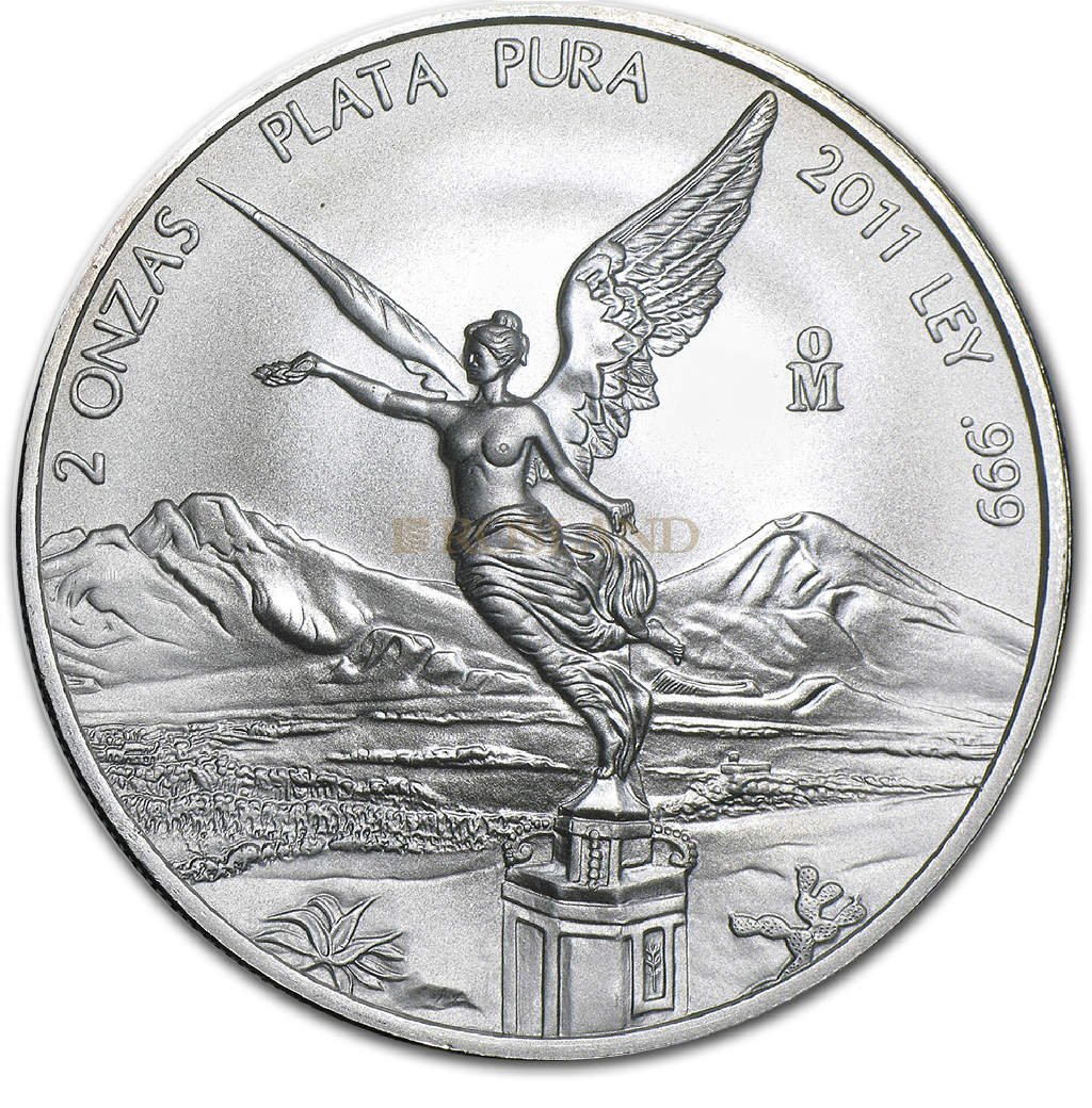 2 Unzen Silbermünze Mexican Libertad 2011