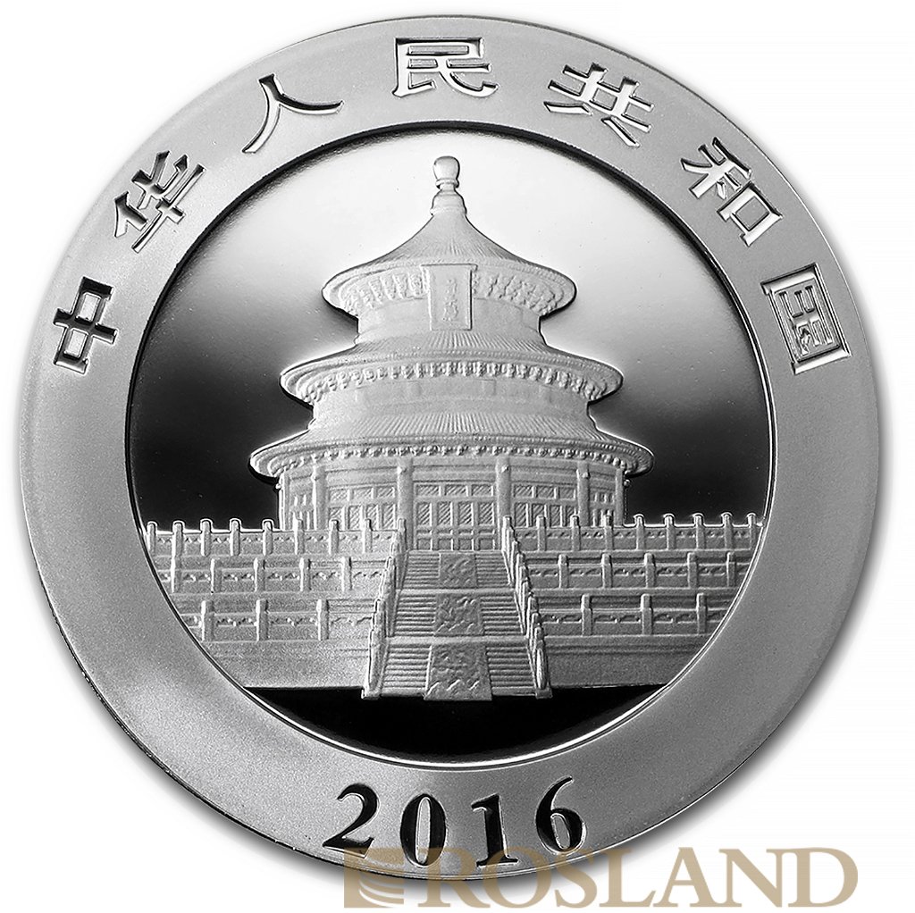 30 Gramm Silbermünze China Panda 2016