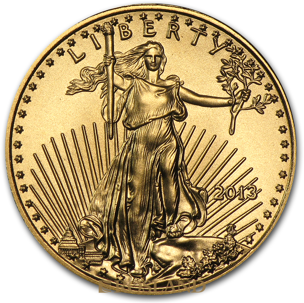 1/10 Unze Goldmünze American Eagle 2013