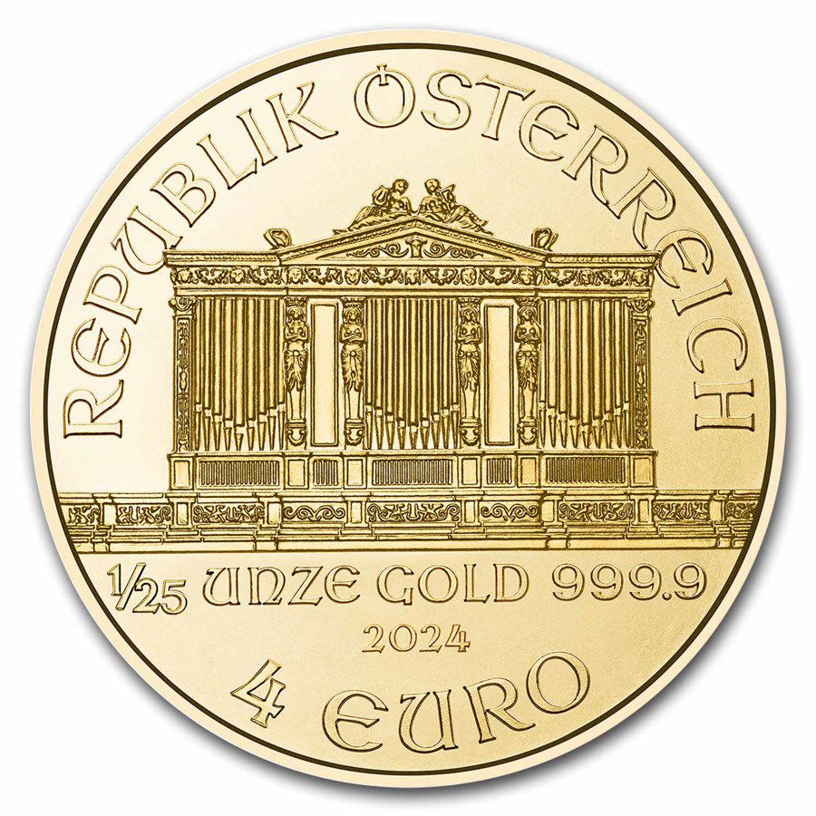 1/25 Unze Goldmünze Wiener Philharmoniker 2024