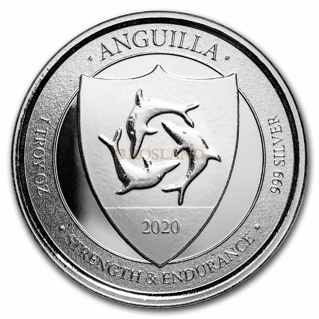 1 Unze Silbermünze EC8 Anguilla Coat of Arms 2020