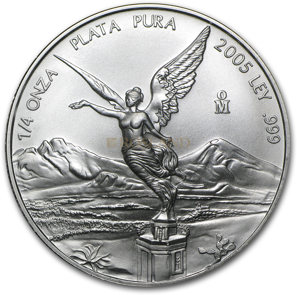 1/4 Unze Silbermünze Mexican Libertad 2005