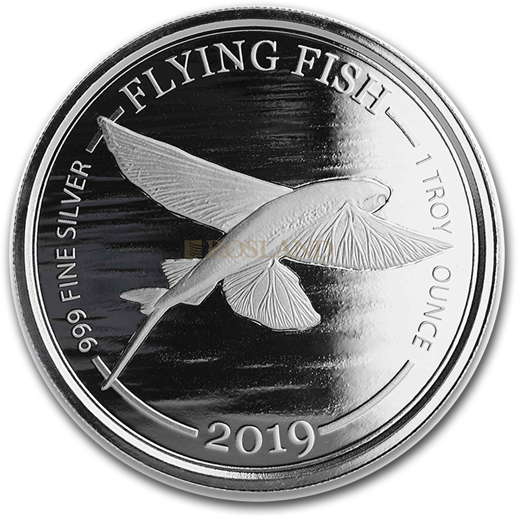 1 Unze Silbermünze Barbados Flying Fish 2019
