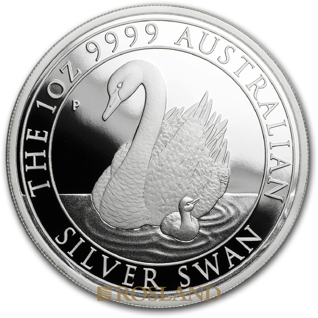 1 Unze Silbermünze Australien Schwan 2018 PP (Box, Zertifikat)