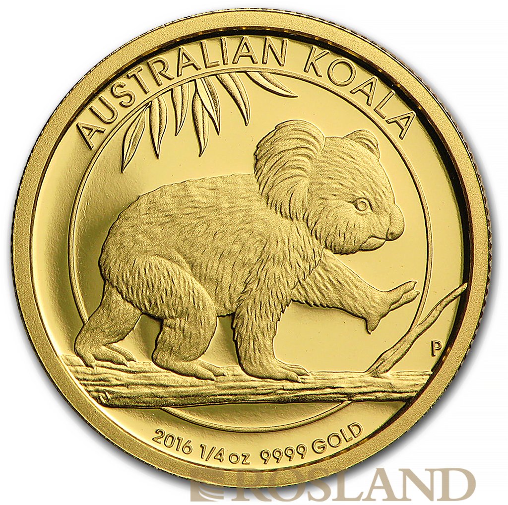 1/4 Unze Goldmünze Australien Koala 2016 PP (Box, Zertifikat)