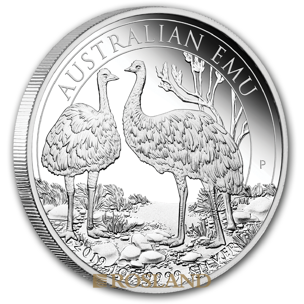 1 Unze Silbermünze Emu 2019