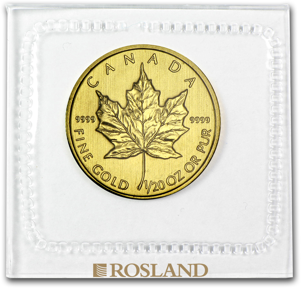 1/20 Unze Goldmünze Kanada Maple Leaf 2012