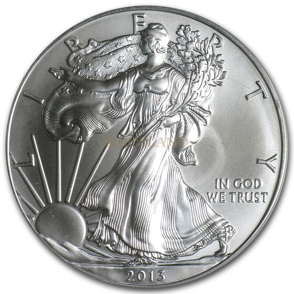 1 Unze Silbermünze American Eagle 2013 (S) PCGS MS-69