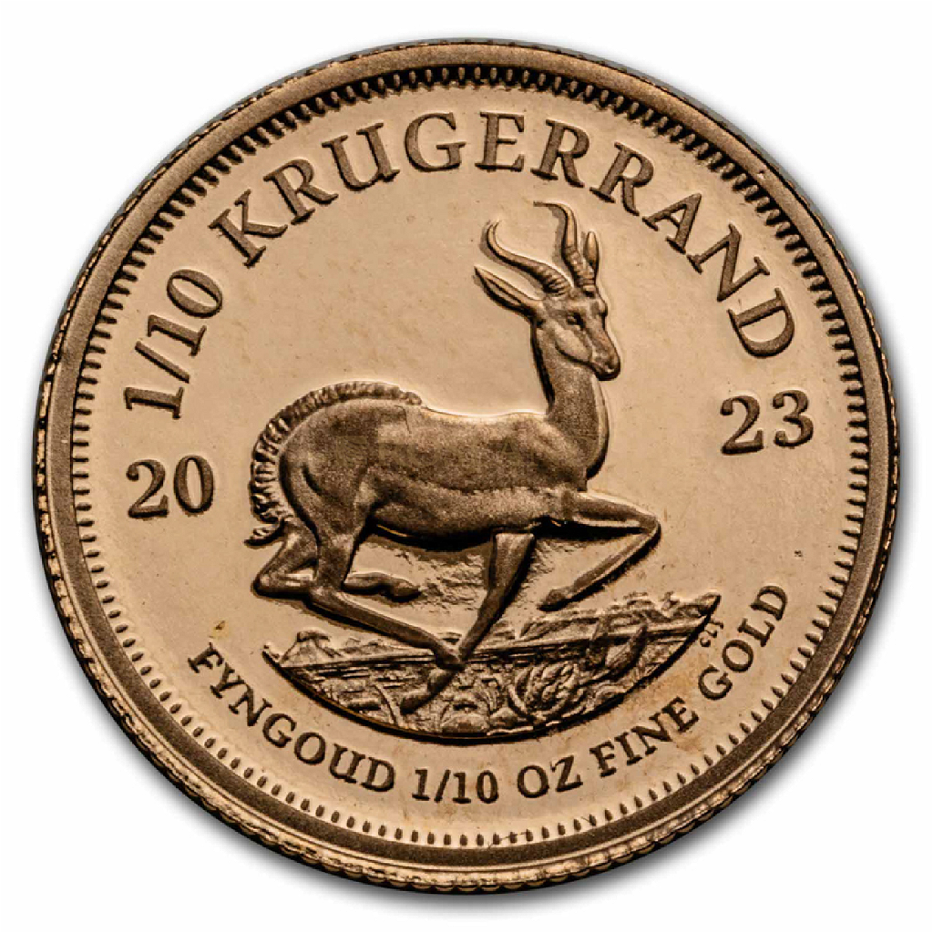 0,42 Unzen - 4 Goldmünzen Krügerrand Set 2023 PP (Box, Zertifikat)