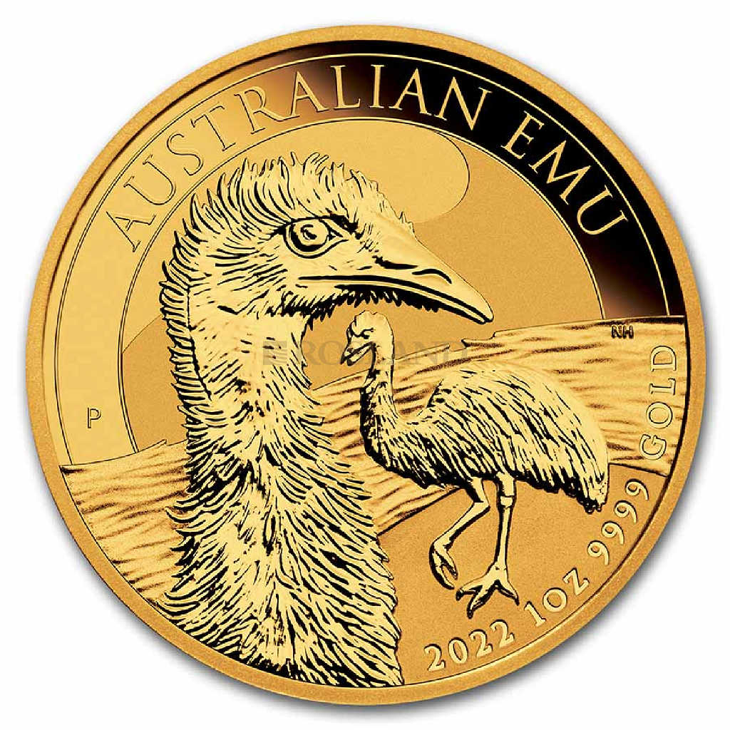 1 Unze Goldmünze Australien Emu 2022