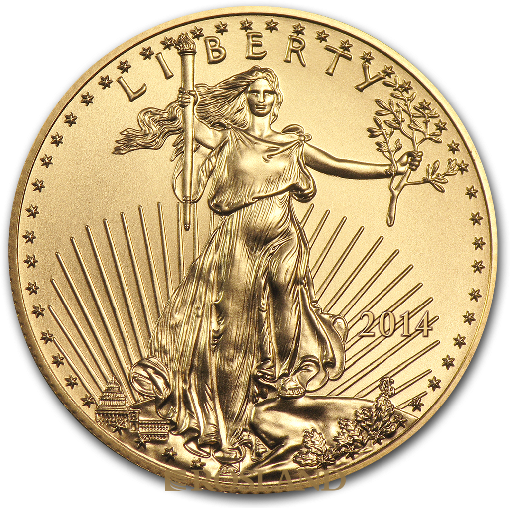 1 Unze Goldmünze American Eagle 2014