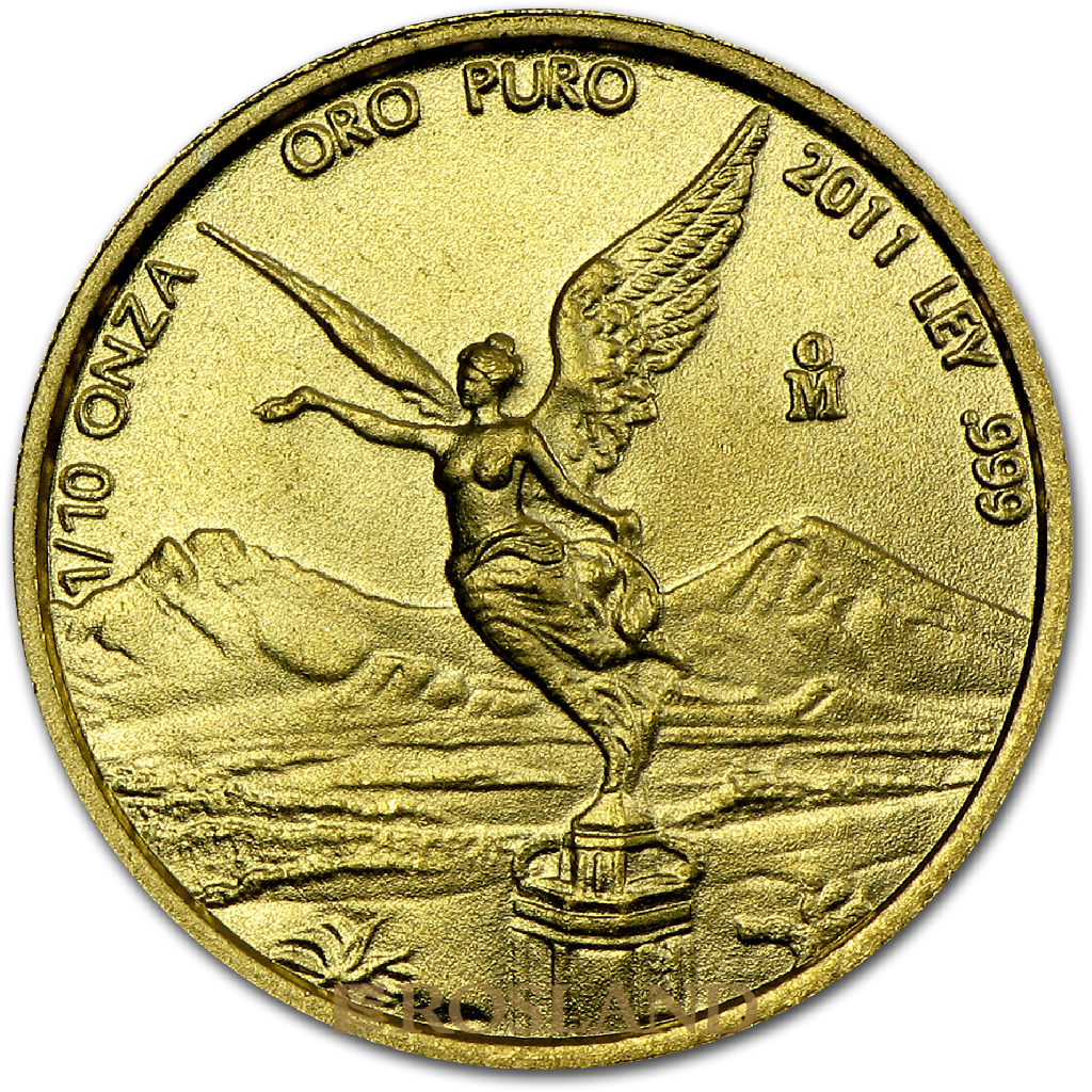 1/10 Unze Goldmünze Mexican Libertad 2011
