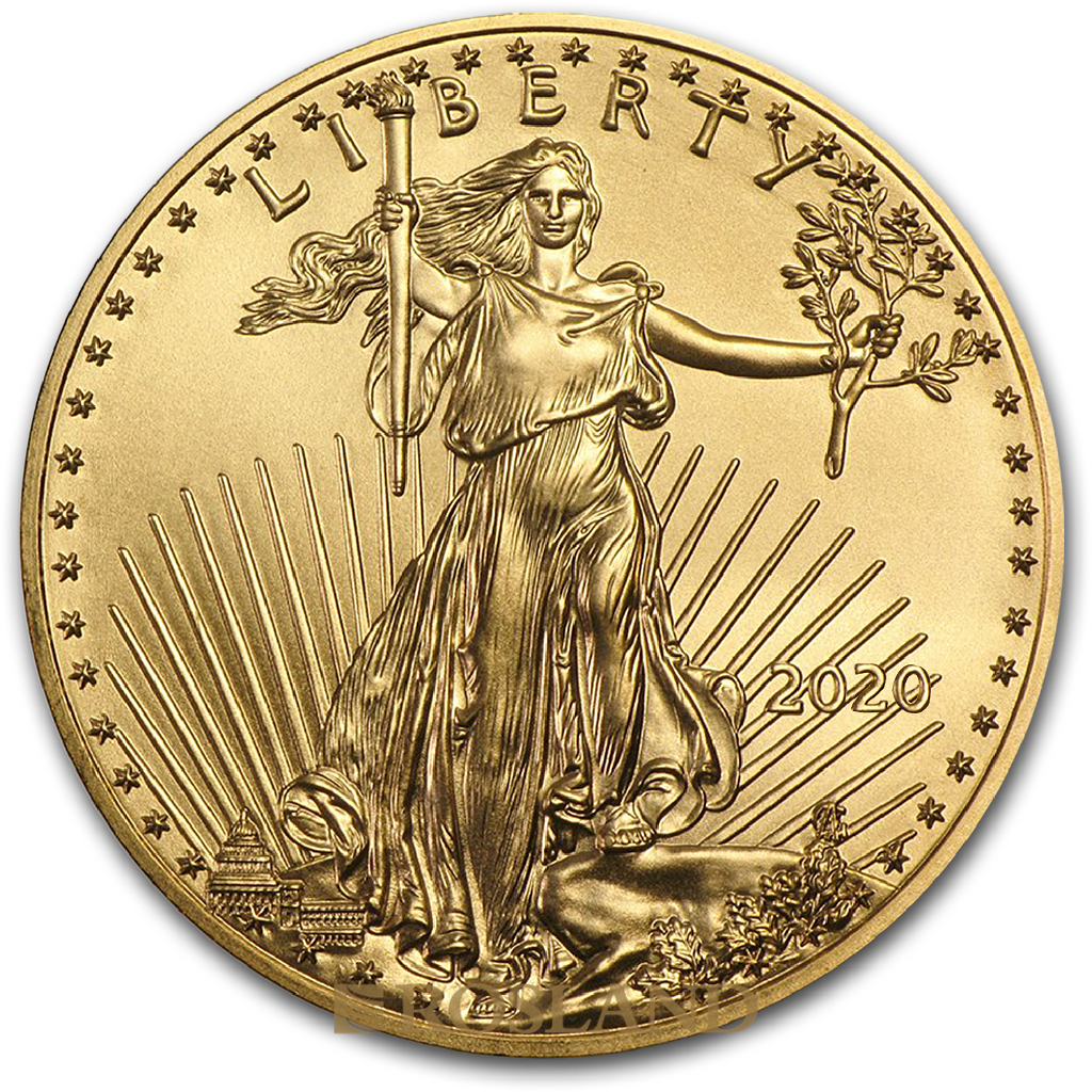 1/4 Unze Goldmünze American Eagle 2020