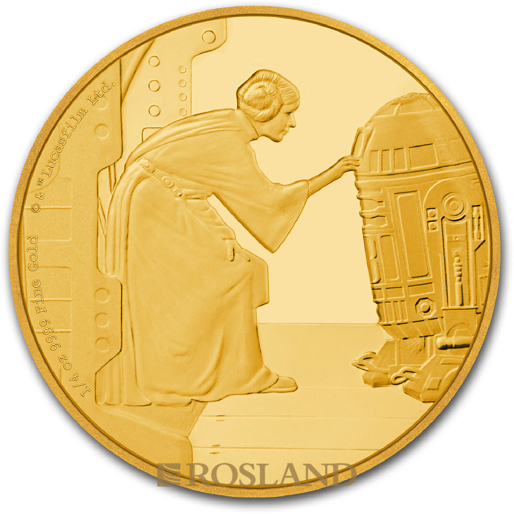 1/4 Unze Goldmünze Star Wars™ Leia Organa 2016 PP (Box, Zertifikat)