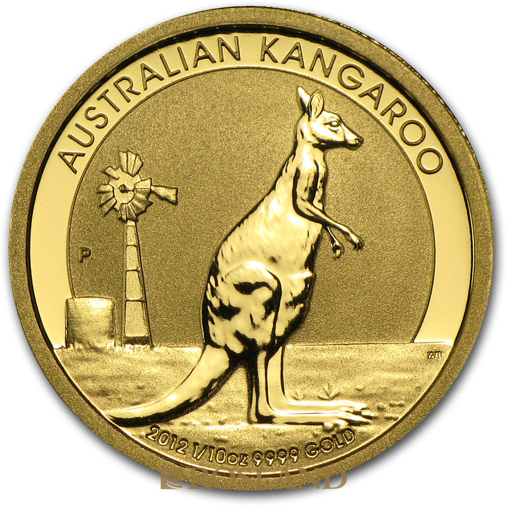 1/10 Unze Goldmünze Australien Känguru 2012