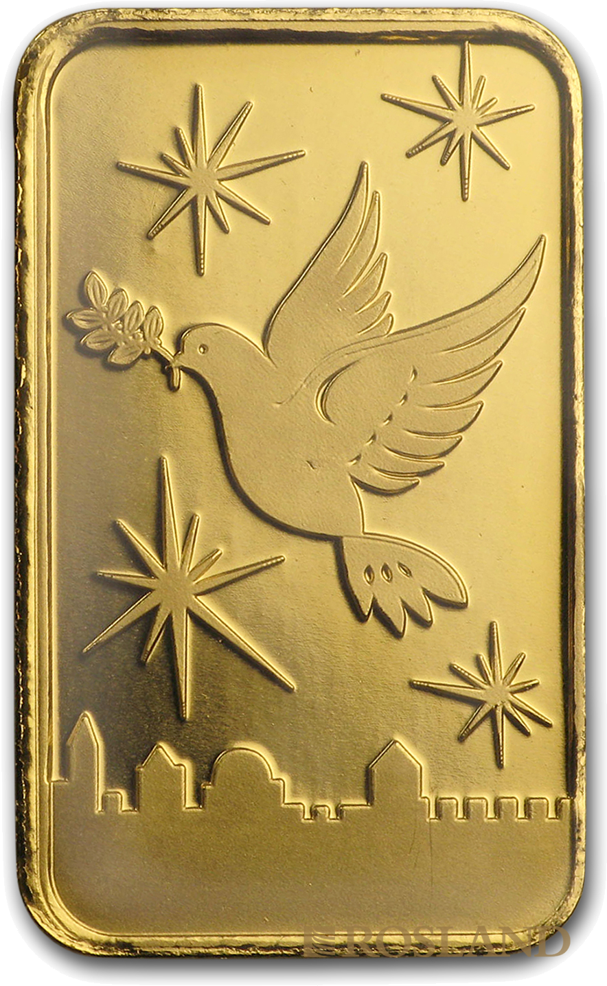 10 Gramm Goldbarren Heraeus Argor HLM Dove of Peace (.9999)