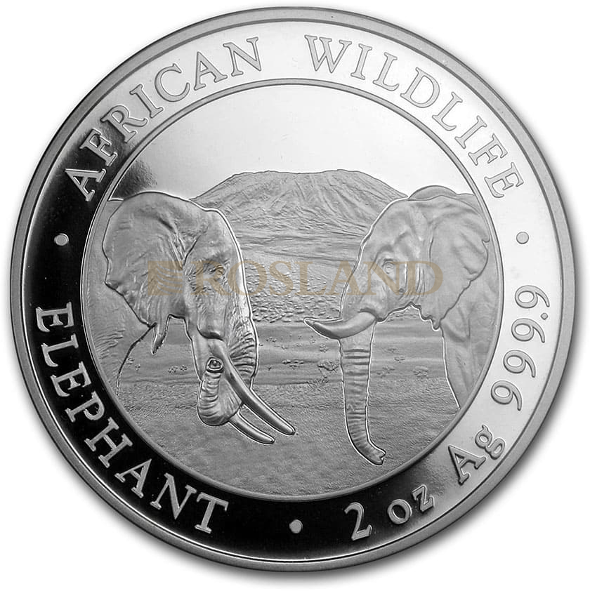 18,85 Unzen - 7 Silbermünzen First Struck Set Somalia Elefant 2020 PP (Box, Zertifikat)