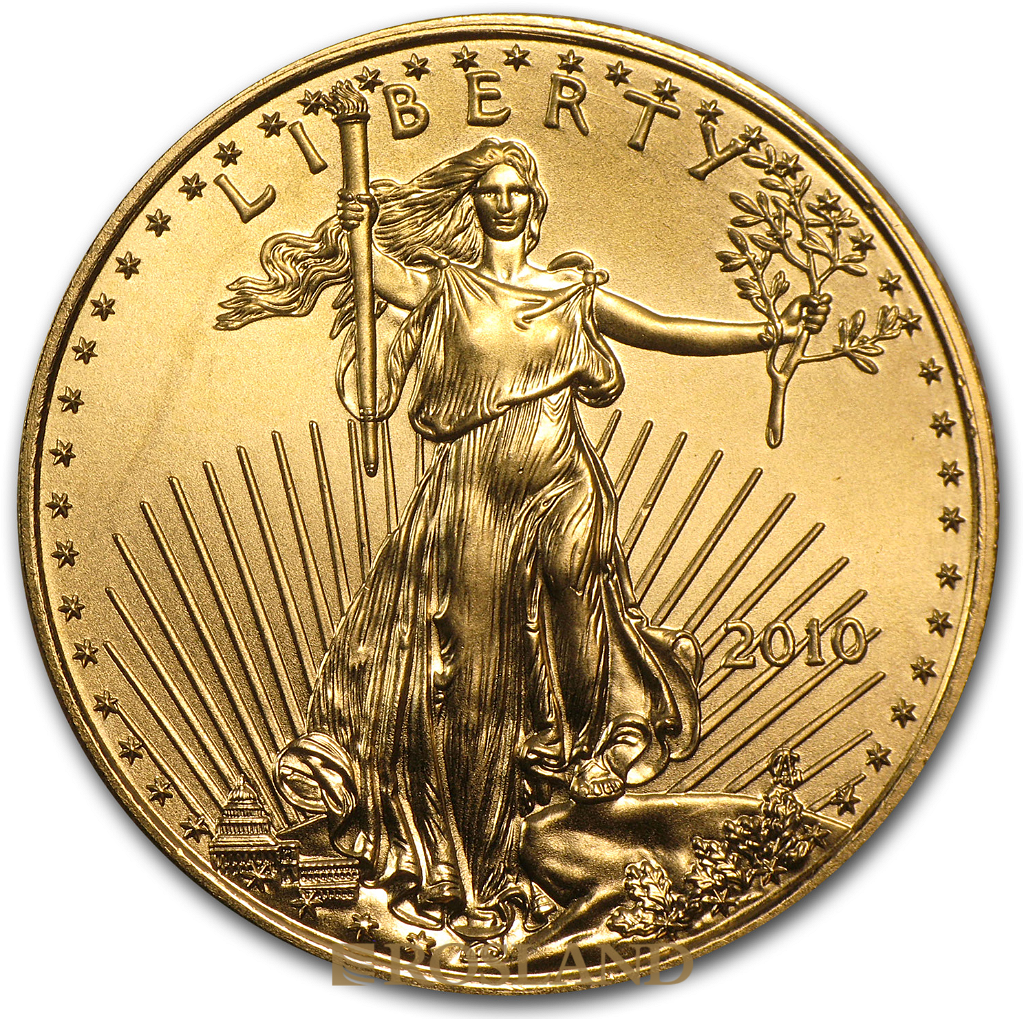 1/2 Unze Goldmünze American Eagle 2010