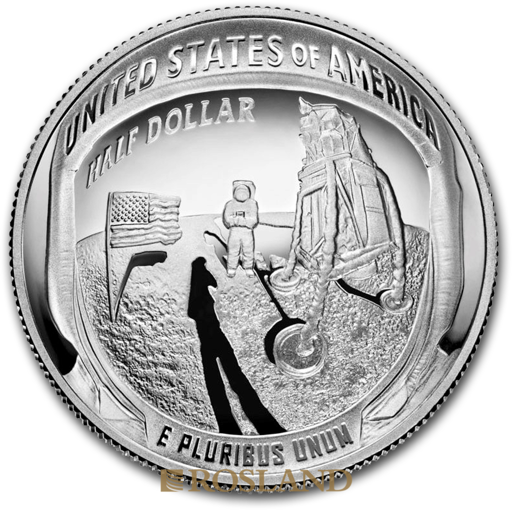 1 Unze 2 Münzen RAM/US Mint Apollo 11 Mondlandung Set 2019 PP (Box, Zertifikat)