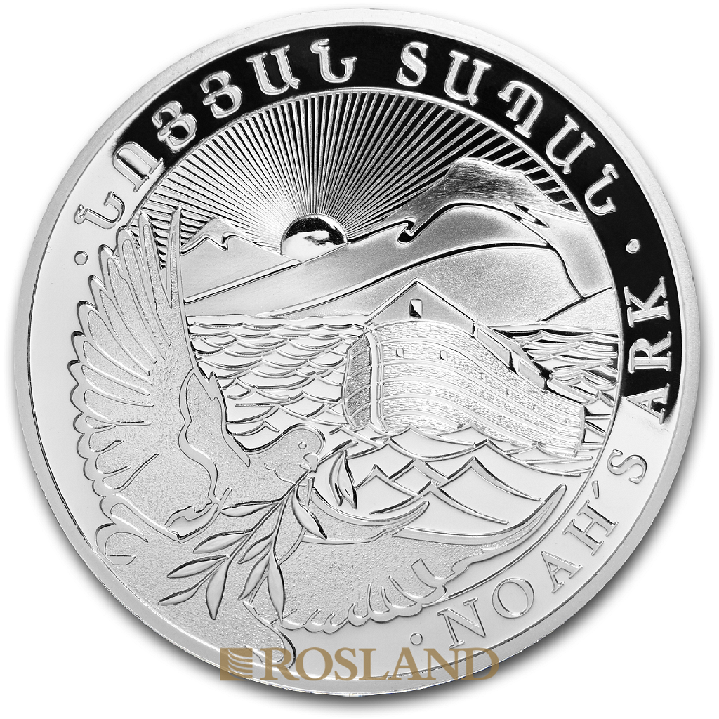 5 Kilogramm Silbermünze Armenien Arche Noah 2015 (Box, Zertifikat)