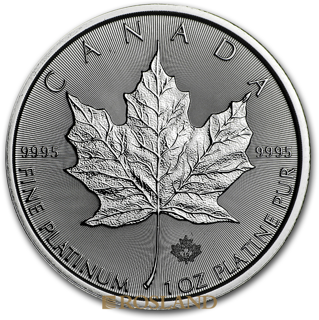 1 Unze Platinmünze Kanada Maple Leaf 2019