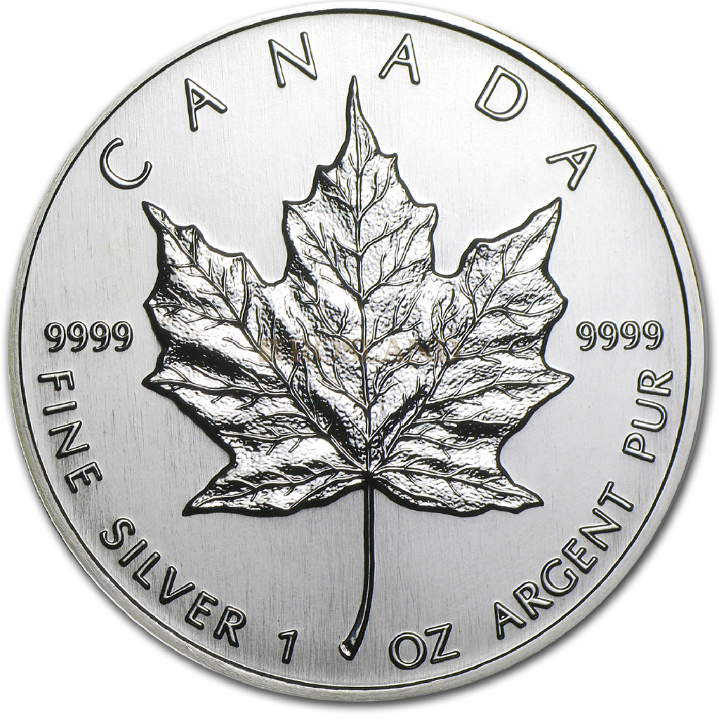 1 Unze Silbermünze Kanada Maple Leaf 1994