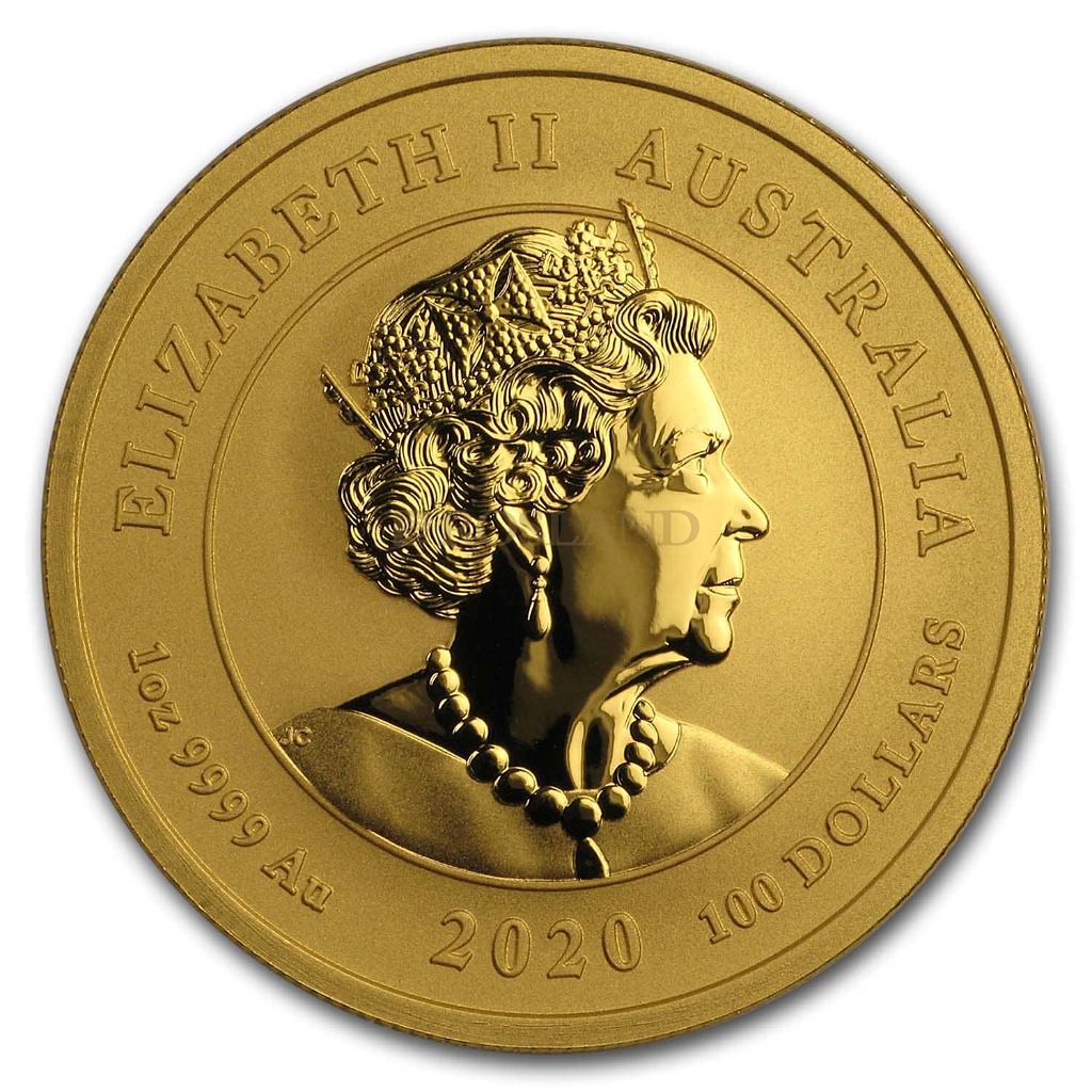 1 Unze Goldmünze Perth Mint Doppeldrachen 2020 PCGS MS-70 